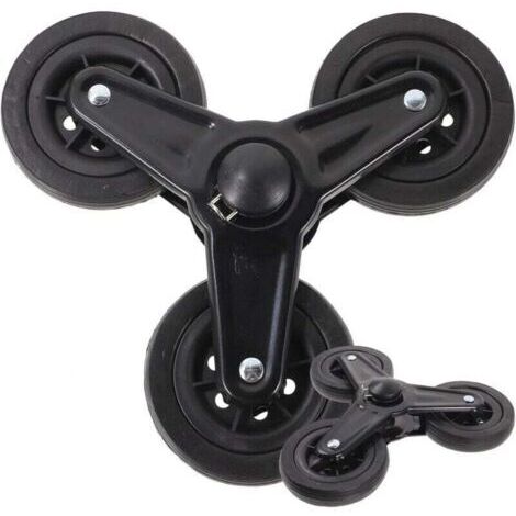 [JAMAIS UTILISÉ]1 paire de roue chariot, chariot de courses, roues triangulaires pour chariot de courses, pièces de rechange pour roues de chariot, fournitures pour chariot, plastique (1/4)