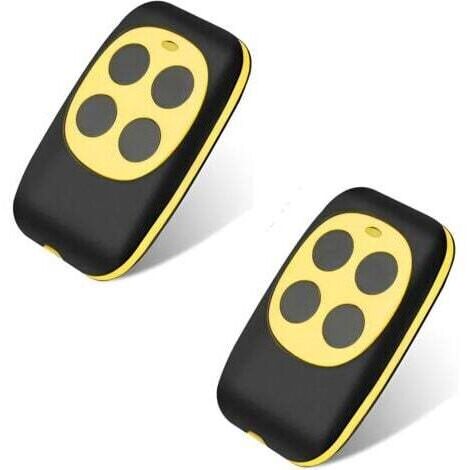 Telecommande Universelle Portail, Telecommande Garage Universelle sans Fil, Rolling Code à 4 Boutons pour Porte de Garage et Voiture(2 articles) (1/5)