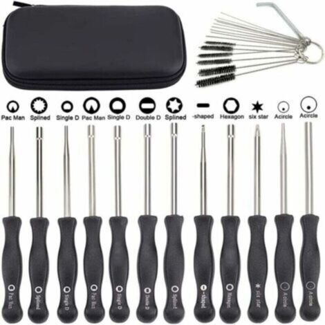 Lot de 12 outils de réglage carburateur avec scredrivers acircle pour petit moteur 2 temps pour Husqvarna pour tronçonneuse-- (1/5)