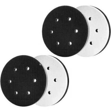 4 PièCes 150mm Tampon de Ponçage Souple ,Interface mousse souple doux pour plateau de ponçage et polissage, Protection contre le bruit( 8 trous) (1/5)
