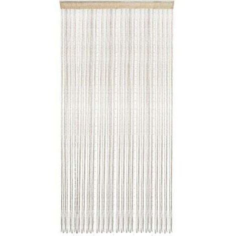 Rideau de perles, rideau de fil crypté en perles de cristal, rideau de porte à pompons pour placard, rideau de porte pour décoration intérieure à suspendre 1 x 2 m / 39 x 79 cm (champagne) (1/5)