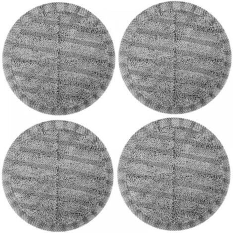 Tampons de rechange en microfibre pour balai électrique (gris, 4 pièces pour modèles G29 et G28, compatibles avec les tampons de rechange de 6,3 pouces de diamètre) (1/4)