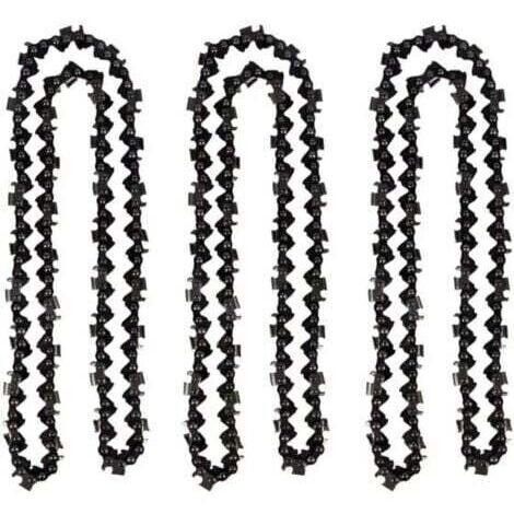 Lot de 3 Chaîne de tronçonneuse de 50 cm 0.325" 1,5 mm 76 maillons d'entraînement - compatible avec Timberpro 62CC, Hyundai et autres (1/4)