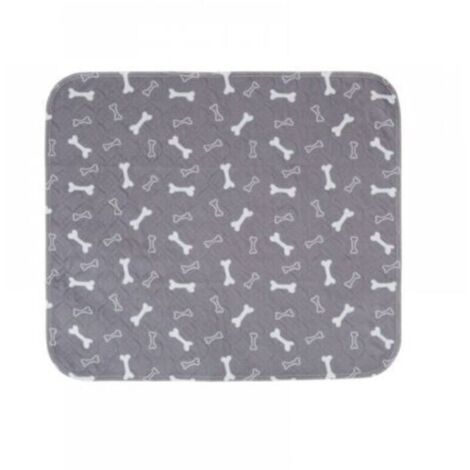 Lot de 1 tapis de dressage pour chien, lavables, réutilisables, super absorbants, anti-fuites, antidérapants, pour chats et chiens - M:80x70CM - Gris (1/5)