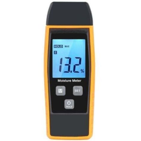 Testeur d'humidité, testeur d'humidité pour murs et bois, compteur de fuites, humidité, détecteur de teneur en eau avec écran LCD，hygrometre interieur，testeur humidité bois (1/4)