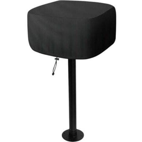 Housse de barbecue pour barbecue de style parc, housse rectangulaire en tissu Oxford imperméable 210D, compatible avec les barbecues de 62 x 60 x 50 cm (1/5)