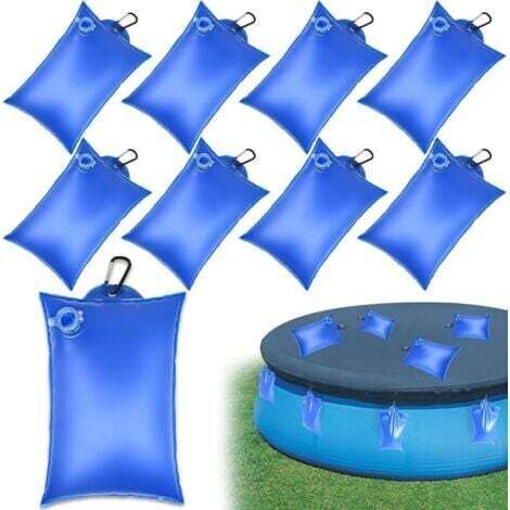 Sac Lestage Eau Bache Piscine 8 Pièces Poids Bache de Protection Piscine 21 x 35 cm Poids Sac Bâche Piscines Hors Sol avec Crochet (1/5)