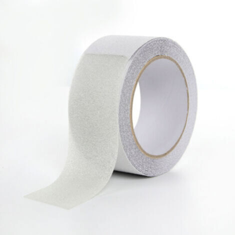 Ruban antidérapant en PVC de couleur transparente mate, 5m x 5cm, pour escaliers, marches, sols, décoration de sécurité (1/5)
