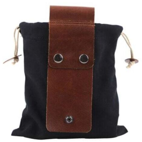 (Vert)Pochette de Cueillette Pliable Sac de Cueillette des Fruits en Tissu Oxford Sac à Outils Robuste avec Couverture en Cuir pour Camping/Pique-Nique/Randonnée en Plein Air (1/5)