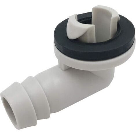 Raccord de Coude de Connecteur de Tuyau de Drainage de Climatiseur avec Anneau en Caoutchouc pour UnitéS -Split et Unité de FenêTre Ca 3/5 Pouces (15 Mm) (1/5)