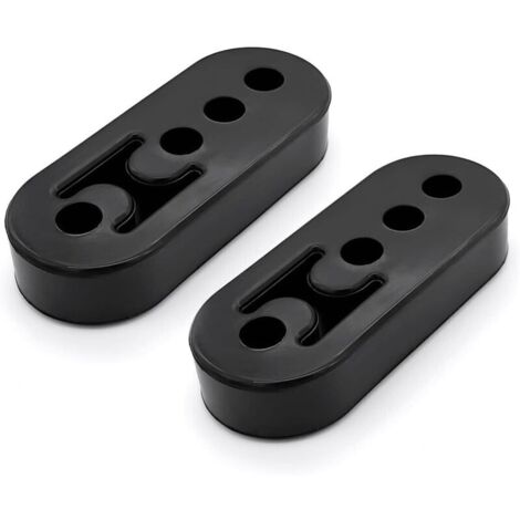 2 Pièces Cintre D'échappement, Support D'Échappement En Caoutchouc, Silent Bloc Echappement Universel Pour Voiture Support De Tuyau D'échappement Support Absorbant D'amortisseur (10.7cm) (1/5)