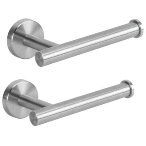 Porte-papier hygiénique pour salle de bain-2pcs , porte-rouleau de papier toilette mural en acier inoxydable antirouille pour salle de bain, cuisine, salle d'eau (1/5)