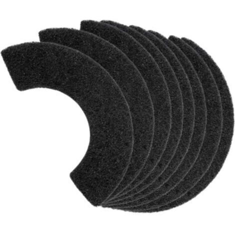 Lot de 8 filtres à charbon compatibles avec Litter-Robot 4, filtres à charbon actif de rechange pour bac à litière, épais et durable, élimine les odeurs et contrôle l'humidité sur le corps de l'animal (1/4)