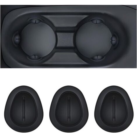Insert Porte-Gobelet Voiture, Clip Tasse d'eau en Silicone pour Voiture, Universel Limiteur Gobelets d'eau pour Porte-Bouteille Automobile, Fente Console Limiteur Glissement(3 Pièces) (1/5)