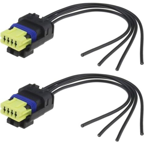 2pcs Fiche de Faisceau Câble Pompe à Carburant de Voiture 4 Broches 8201348602 15cm Connecteur de Capteur de Réservoir de Pompe à Carburant Pièces de Rechange Automobiles (1/5)