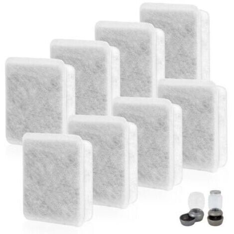 Lot de 8 filtres de rechange pour fontaine à eau pour animaux de compagnie compatibles avec les abreuvoirs Petmate Replendish Mason Gravity Waterers automatiques pour chien et chat (1/5)