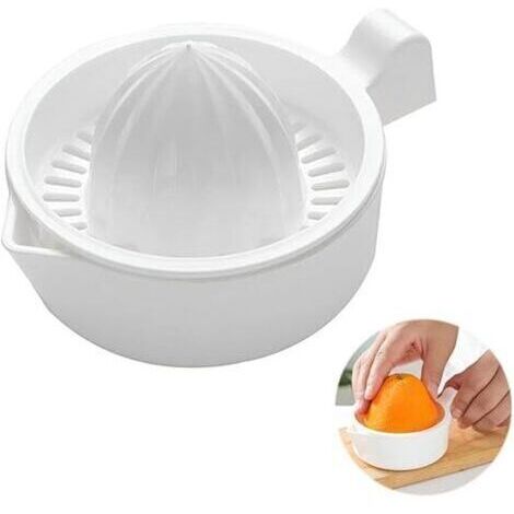 Presse Agrume Manuel, Presse Agrumes Orange Citron Manuel, Presses à jus Professionnelles avec récipient 230ml pour fruits, citron, citron vert, orange, presse-agrumes pour ménage (1/5)