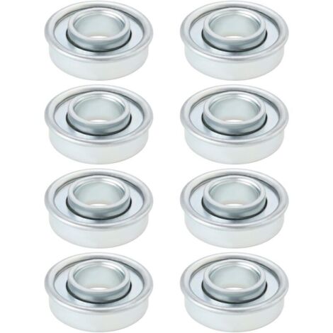 Lot de 8PCS Roulements de Chariot Robustes Roulements de Roue OD 35 Mm ID 16 Mm H 12 Mm pour La Plupart des Modèles de Chariot Robuste Argent