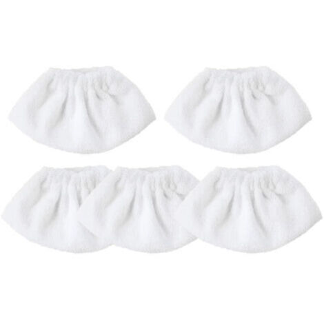 5 Pièces Bonnettes Microfibre,Lingettes Accessoire pour Nettoyeur à Vapeur, Compatibles avec la Majorité des Nettoyeurs à Vapeur, ,Lavables et Réutilisables (1/5)