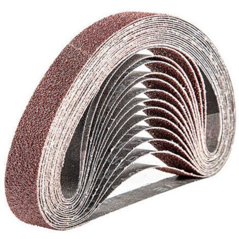 Bande Abrasive 20 x 520 mm,15PCS 60 grain Ensemble de Bandes Abrasives (1/4)