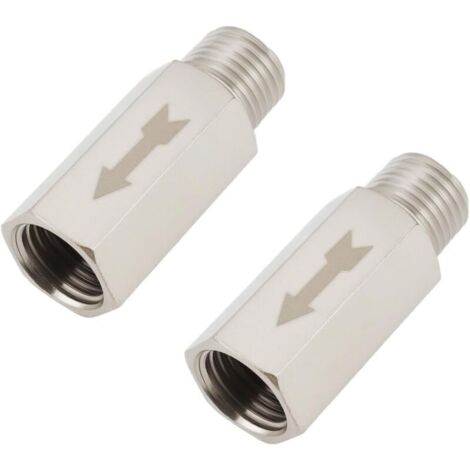 2pcs Vannes Isolement Pneumatiques en Laiton à Filetage Mâle Vers Femelle BSP 1/4 Pouce pour Air Eau Huile Et Gaz 40 Mm