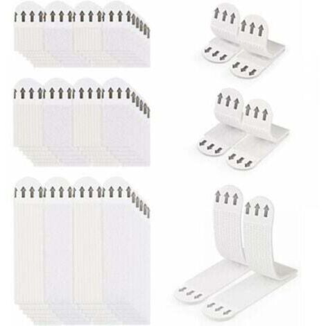 36 Paires (72 Bandes) Languettes Accroches Tableaux sans Percer Bandes de Suspension pour Photos Languettes Accroches Bandes AdhéSives Tableaux Fixation sans Dommage Bandes de Cadre Mural (1/5)