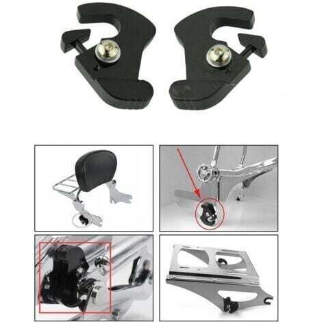 1PCS Kit de clips de verrouillage à dégagement rapide pour porte-bagages à montage amovible, adapté pour Harley (1/5)