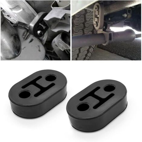 2 Pièces Cintre D'échappement, Support D'Échappement En Caoutchouc, Silent Bloc Echappement Universel Pour Voiture Support De Tuyau D'échappement Support Absorbant D'amortisseur (7.2cm) (1/5)