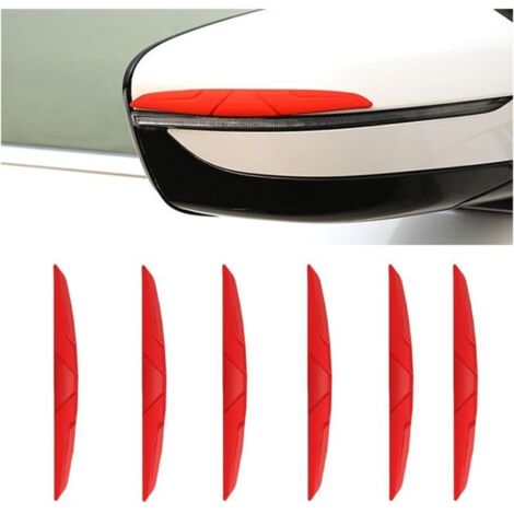 6 Pièces Voiture Bandes Anti Collision, Bande De Protection Anti-Frottement Pare-Chocs, Protecteur De Bord De Porte Latérale Anti-Rayures pour Voiture, pour Tous Les Véhicules SUV(Rouge) (1/5)