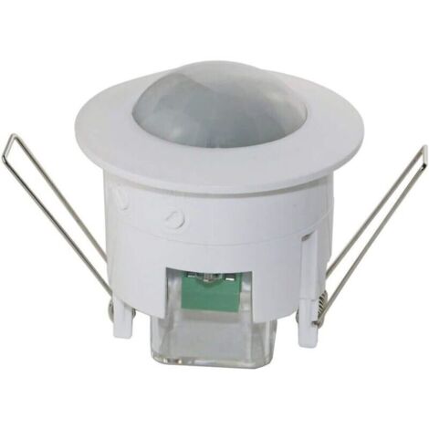 Détecteur de mouvement infrarouge encastré au plafond – Portée 6m – Capteur de lumière intégré – Contrôle des feux 360° – Pour espaces intérieurs (1/5)