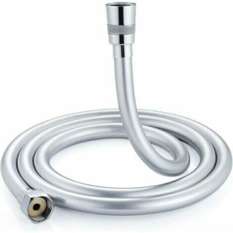 Flexible de douche de 1,5 m. Flexible de douche avec double protection anti-torsion. Raccords en laiton, connexion universelle G1/2. (1/4)