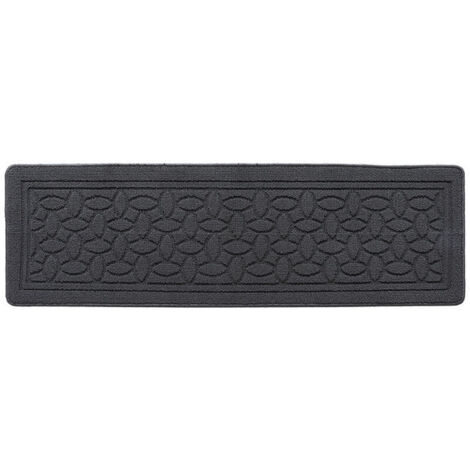 Tapis Cuisine 45 x 150 cm, Tapis Cuisine Devant evier, Tapis de Cuisine Antidérapant et Lavable pour Cuisine, Salle à Manger, Buanderie (Gris) (1/4)