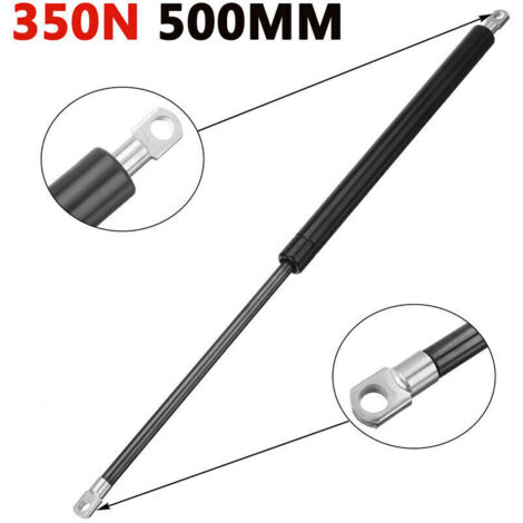 Amortisseur pour voiture 350N 500mm – Acier inoxydable – Oeillet de fixation – Pour capot, hayon, meubles (1/5)