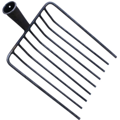 Forke Fourche à foin 9 dents Fourche à fumier Mistforke Fourche de jardin Fourche à fumier Fourche pour jardin Fourche métallique pour jardin et agriculture (1/5)