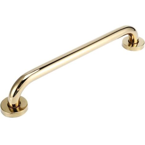 Barre d'appui de douche Salle de bainde sécurité Acier inoxydable Plaqué or Baignoire Main courante Barre à main de sécurité Accessoire de salle de bain 40cm (1/5)