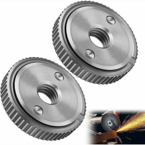 2 PièCes L'éCrou De Serrage Rapide Convient à Toutes Les Meuleuses Angulaires Avec Filetagem 14,Meuleuse D'Angle Angulaires Accessoires Disque A Tronconner Le Bois (1/5)
