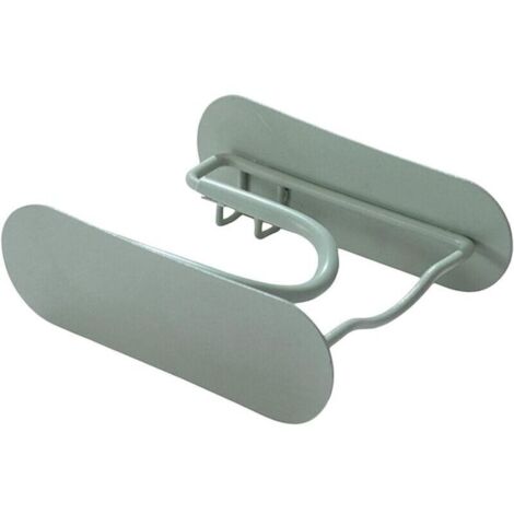 Supports pour sèche-cheveux à fixer au mur sans percer les murs de la salle de bain supports pour sèche-cheveux pour chambres et salons de coiffure (1/5)