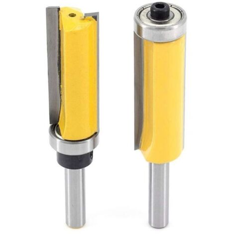 Fraise à profiler 8 mm avec palier supérieur méplat + fraise à profiler avec palier inférieur (1/5)