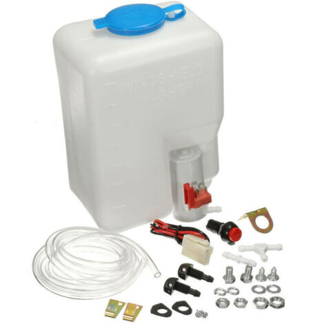 Kit De Reservoir De Bouteille De Lave-Glace Universel Pompe 12V 1.8L Reservoir De Systeme D'Essuie-Glace (1/5)