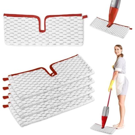 Kit de recharge 5 pièces microfibres pour balai Vileda Spray – Double face pour nettoyage efficace – Adapté à tous types de sols (1/5)