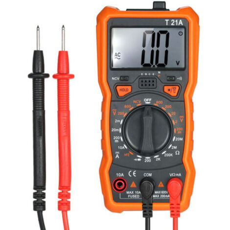 Multimètre Numérique 2000 Compte avec NCV, Testeur Electrique Professionnel, Multimètre Digital, Voltmètre de Poche, Mesure la Tension AC/DC, le Courant DC, la Résistance, la Continuité, la Diode (1/4)