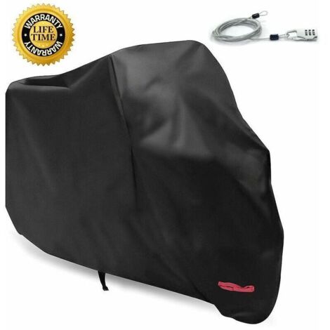 Housse de moto XL (245x105x125 cm) – 100% polyester avec revêtement TPU – Imperméable, résistant aux UV et au gel – Pour Harley-Davidson, Honda, Suzuki (1/5)