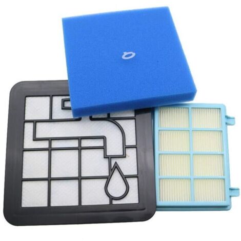 Kit de filtres lavables en mousse pour aspirateur Philips Power Pro Compact FC9331/09, FC9332/09, FC8010/01, FC8010 (1/5)