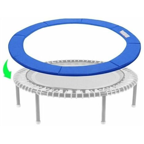 Coussin de Protection de Trampoline, Coussin de Sécurité de Remplacement, Résistant aux Rayons UV, Anti-déchirure, Protection Bordure, 244cm(bleu) (1/5)