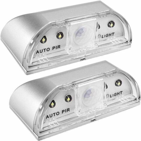 Veilleuses Lampes de Nuit pour Trou de Serrure, Lot de 2 PIR IR Infrarouge Veilleuse LED pour Serrure de Porte, Détecteur de Mouvement Automatique (1/4)