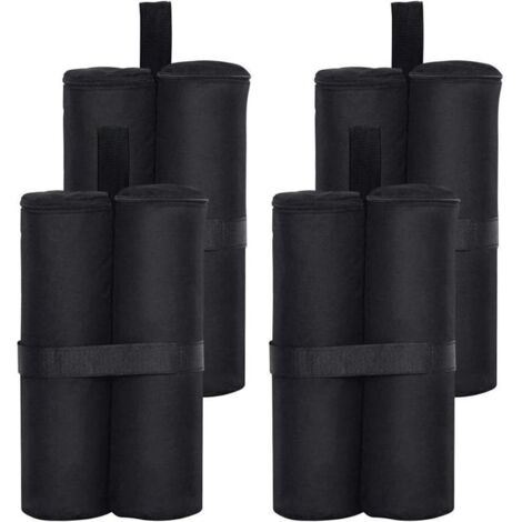 Lot de 4 sacs de sable pour gazebo – Tissu Oxford 600D – Capacité 30-35 lb par sac – Sangles Velcro pour fixation sécurisée (1/5)