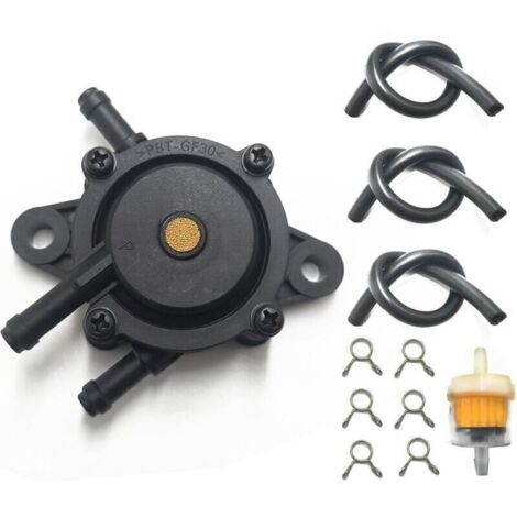 Pompe à carburant avec filtre et tuyau d'huile compatible avec Kohler 17HP-25HP Briggs et Stratton John Deere Kawasaki Yamaha Golf Cart Tondeuse à gazon Cub Cadet Mikuni Pompe à carburant 808492 80865