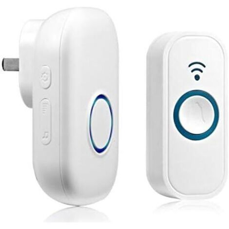 Sonnette sans Fil,Sonnettes sans Fil Kit de Carillon étanche avec Récepteur Enfichables,pour Maison, Bureau, Htel, etc- (1/5)