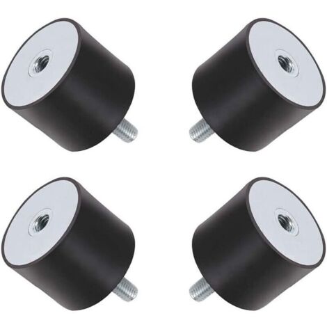 4pcs M8 2020mm Double Extrémités Vis Absorbeur Anti Vibration Isolateur en Caoutchouc Bobine Montages Bateau Voiture Silencieux Bloc Damper. (1/5)