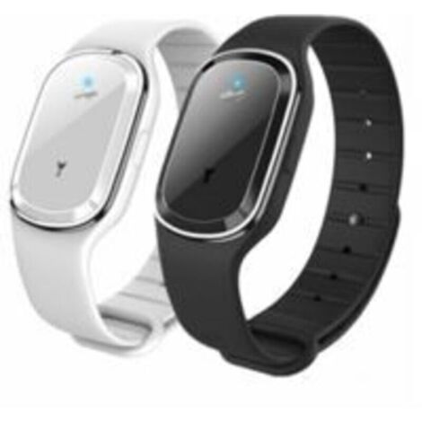 Lot de 2 montres-bracelets anti-moustiques à ultrasons, bracelet anti-moustiques pour enfants adultes, rechargeables par USB (1/5)
